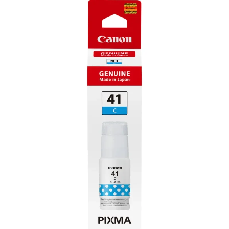Bouteille d'encre Canon GI-41C Cyan d'origine (4543C001AA)