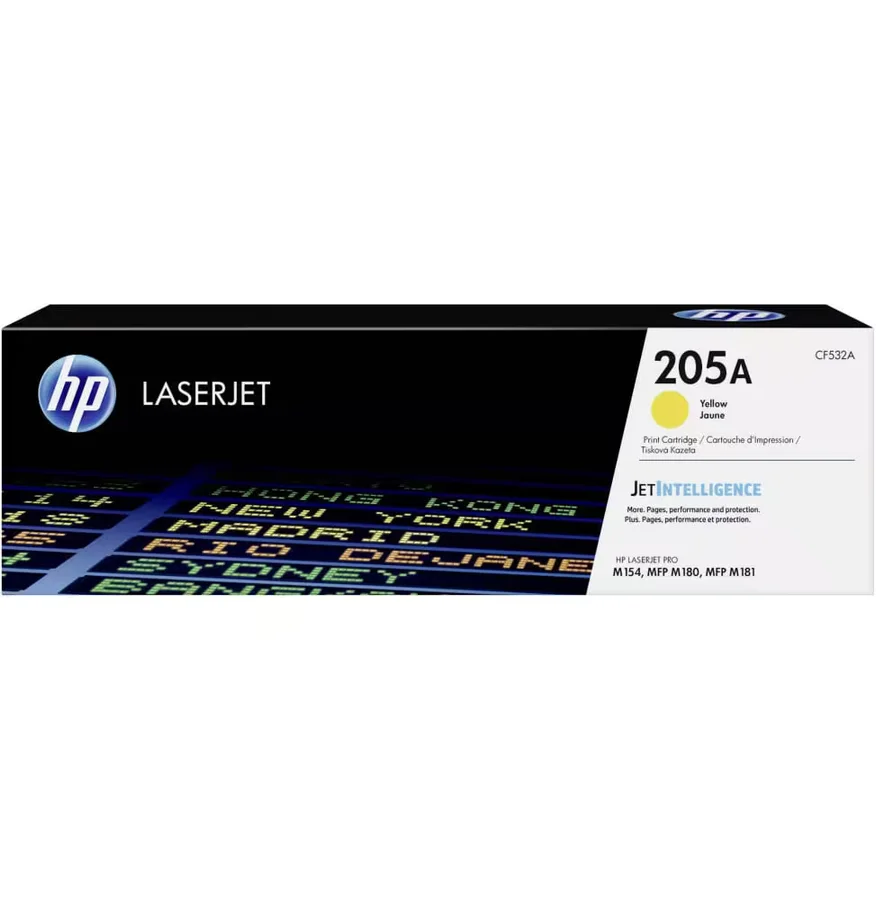 HP 205A Jaune Original LaserJet Cartouche de Toner [CF532A]