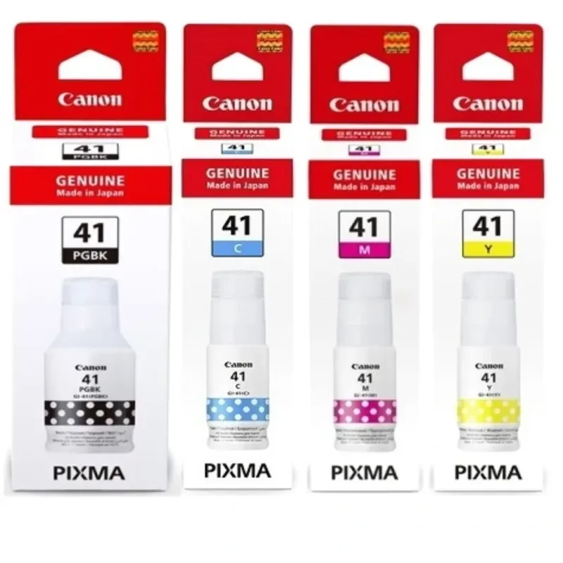 Pack de 4 bouteilles d’encre d'origine Canon GI-41 Pour G3420, G2420, G3430, G2430